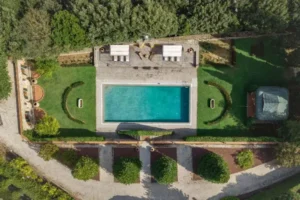 Stunning Tuscan Estate with Impressive Pool, Gazebo and Views Over a One of A Kind Vineyard from VILLAWAY®