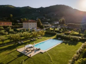 Tranquility in Tuscany Grand Estate for 9BR with Enchanting Pool and Lush Gardens from VILLAWAY®